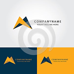 Triangle abstract vector logo