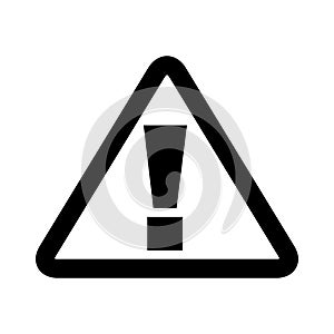 Triangle alert signal icon