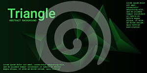 Triangle background. Abstract composition of triangular crystals.