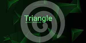 Triangle background. Abstract composition of triangular crystals.