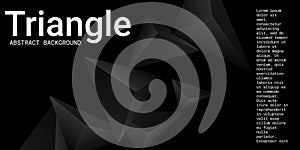 Triangle background. Abstract composition of triangular pyramids.