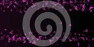 Triangle background. Abstract composition of triangular pyramids.