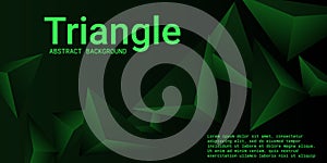 Triangle background. Abstract composition of triangular pyramids.
