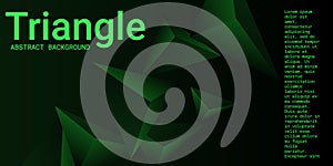 Triangle background. Abstract composition of triangular pyramids.