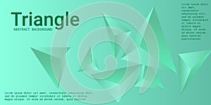 Triangle background. Abstract composition of triangular pyramids.