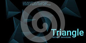 Triangle background. Abstract composition of triangular pyramids.