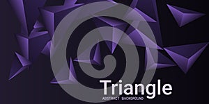 Triangle background. Abstract composition of triangular pyramids.