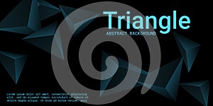 Triangle background. Abstract composition of triangular pyramids.