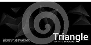 Triangle background. Abstract composition of triangular pyramids.