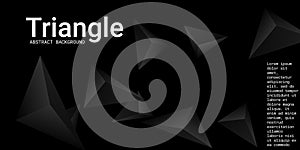 Triangle background. Abstract composition of triangular pyramids.