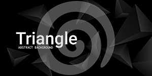 Triangle background. Abstract composition of triangular pyramids.