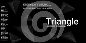Triangle background. Abstract composition of triangular pyramids.