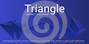 Triangle background. Abstract composition of triangular pyramids.