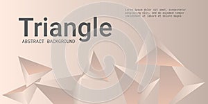 Triangle background. Abstract composition of triangular pyramids.