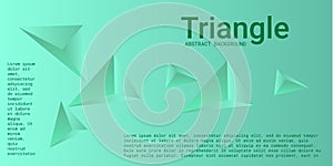 Triangle background. Abstract composition of triangular pyramids.
