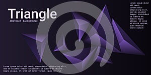 Triangle background. Abstract composition of triangular pyramids.