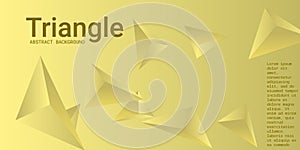 Triangle background. Abstract composition of triangular pyramids.