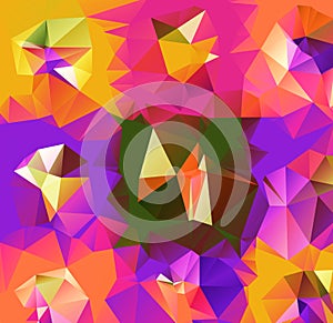 Triangle background. Pattern of geometric shapes