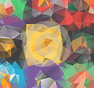 Triangle background. Pattern of geometric shapes