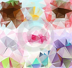 Triangle background. Pattern of geometric shapes