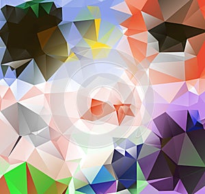 Triangle background. Pattern of geometric shapes