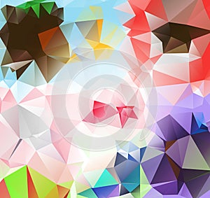 Triangle background. Pattern of geometric shapes