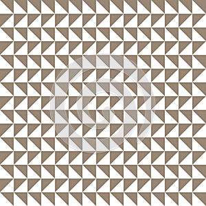 Triangle background. Seamless pattern. Geometric abstract texture. Beige and white colors. Polygonal mosaic style. Vector