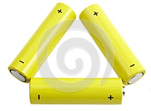 Triangle of batteries photo