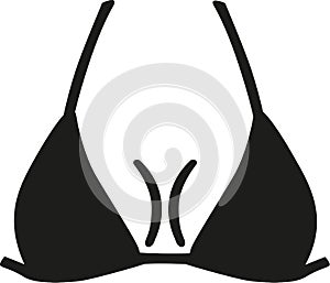 Triangle bikini with boobs photo