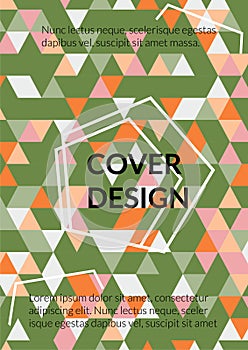 Triangle Cover Design. Template for Business Broshure,Cover