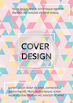 Triangle Cover Design. Template for Business Broshure,Cover