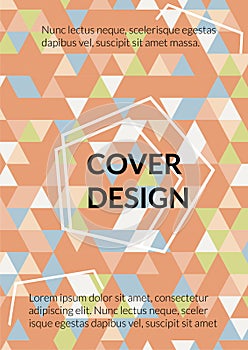 Triangle Cover Design. Template for Business Broshure,Cover Book, Flyer, Card.