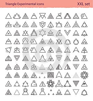 Triangle experimental icons