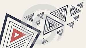 Triangle frame design, geometric border and decorative element vector design Generative AI