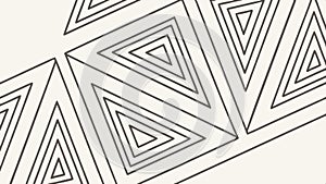 Triangle frame pattern, geometric border and decorative element vector design Generative AI