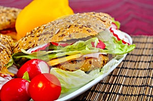 Triangle fresh sandwiches