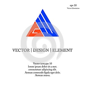 Triangle G W logo icon