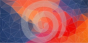 Triangle geometric background. Abstract shapes composition. vector