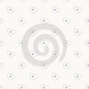 Triangle gray simple seamless abstract pattern