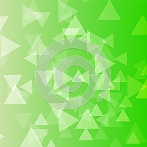 Triangle Green color Vector Background