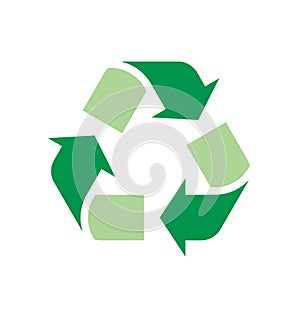 triangle green recycle logo classic symbol