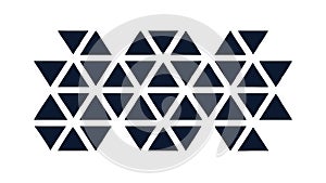 Triangle Grid Pattern, Geometric Structure and Abstract Design, vector design Generative AI