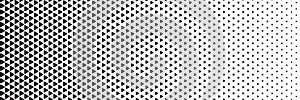 Triangle halftone dots effect in white color