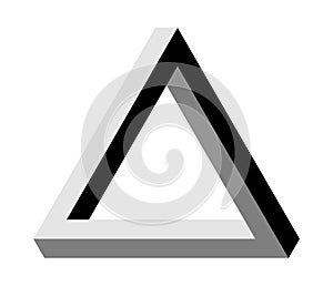 Triangle illusion Penrose VECTOR