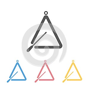 Triangle instrument icon, triangle, instrument, music, sound