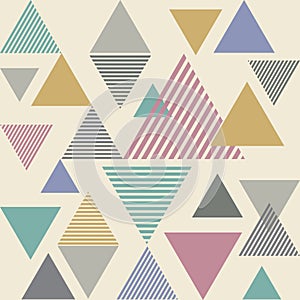 Triangle line stripe abstract background - saturate color tone