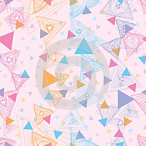 Triangle line vertical seamless pattern