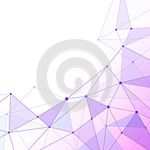 Triangle mesh background with transparencies photo