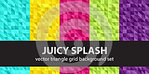 Triangle pattern set Juicy Splash