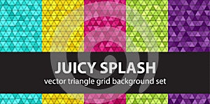 Triangle pattern set Juicy Splash